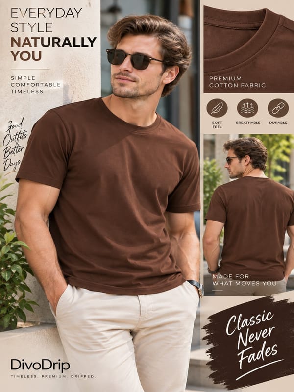 Plain Crew Neck T-Shirts