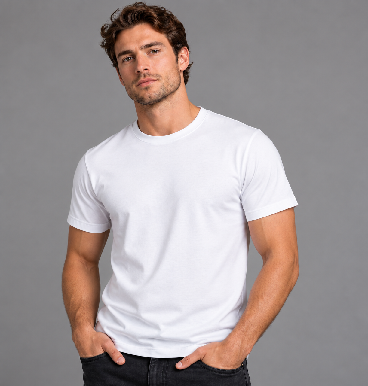 Classic Crew Neck Tee - White